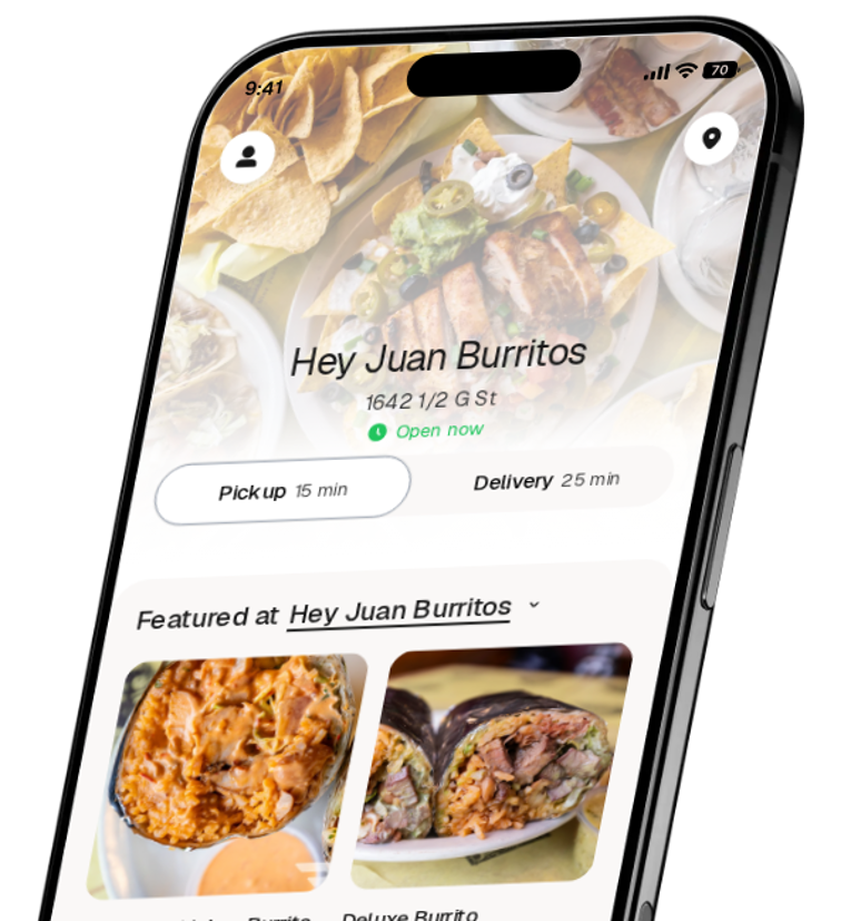 Hey Juan Burritos app preview