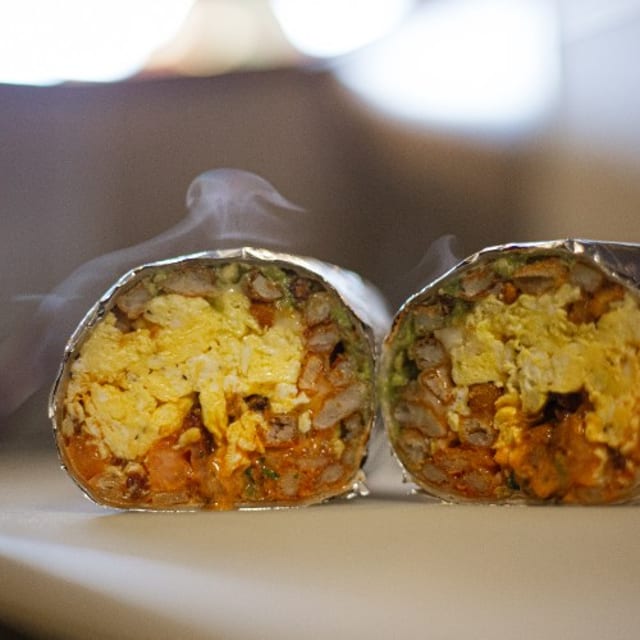 Loaded Breakfast Burrito.