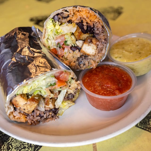 Deluxe Vegan Burrito.