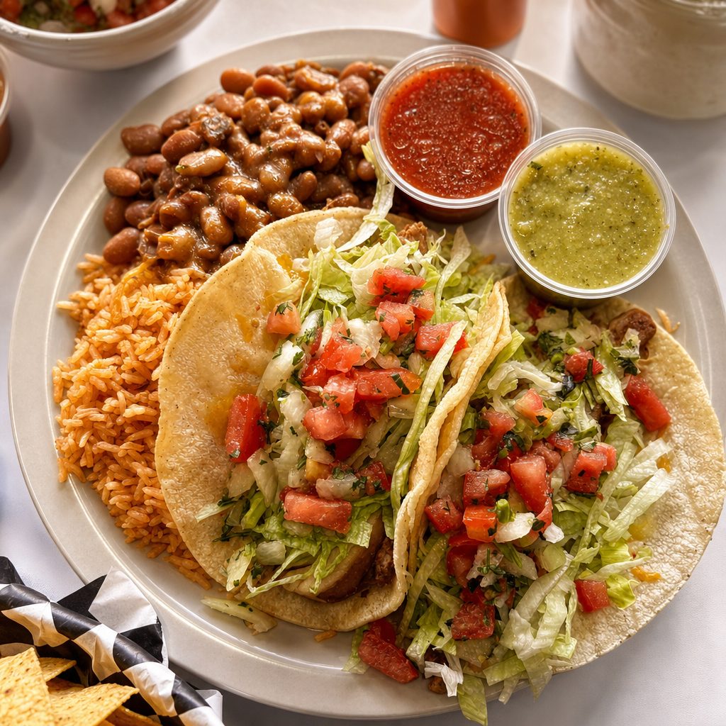 Two Taco Dinner Plate.